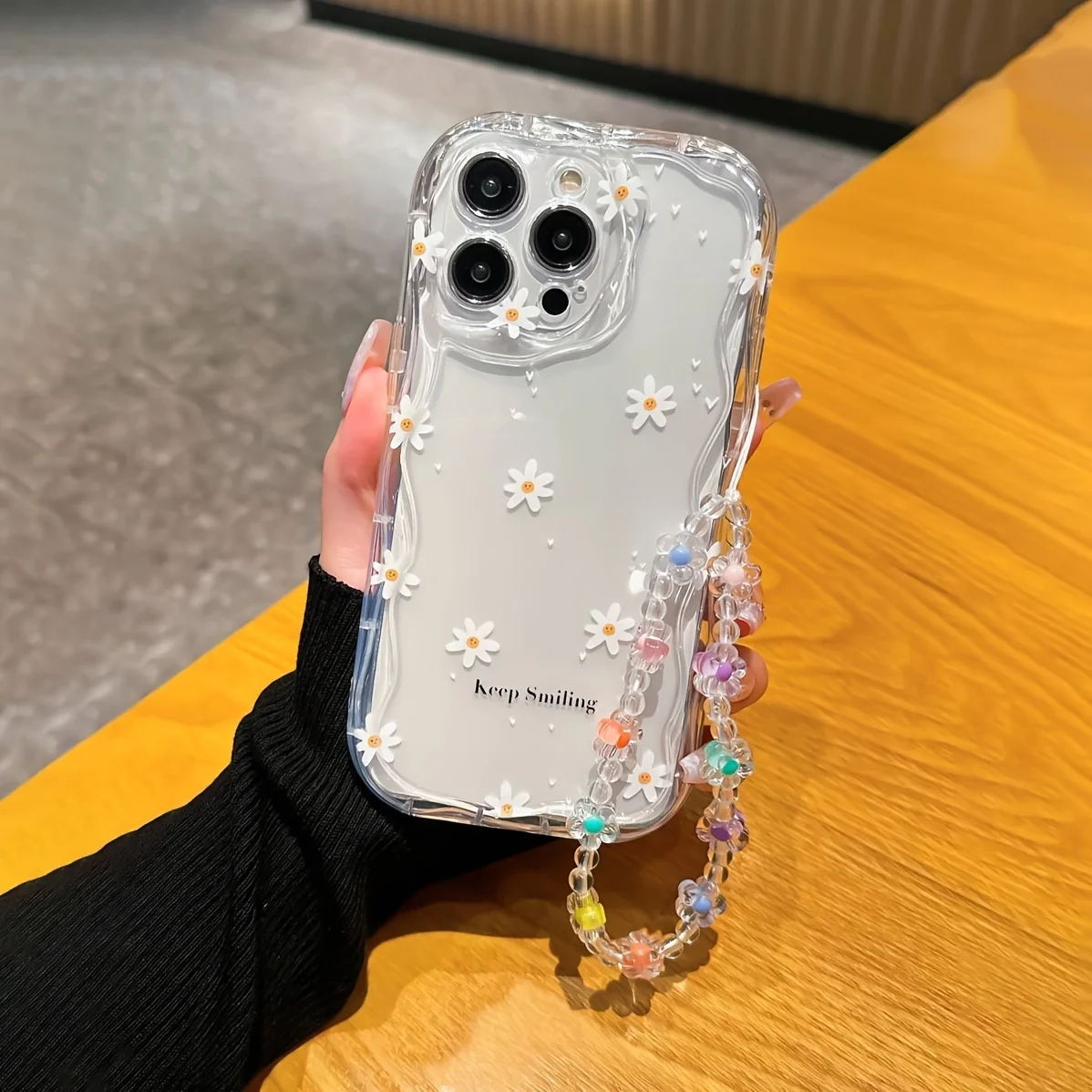 Cute Strawberry Pattern Clear Silicone Phone Case Cover