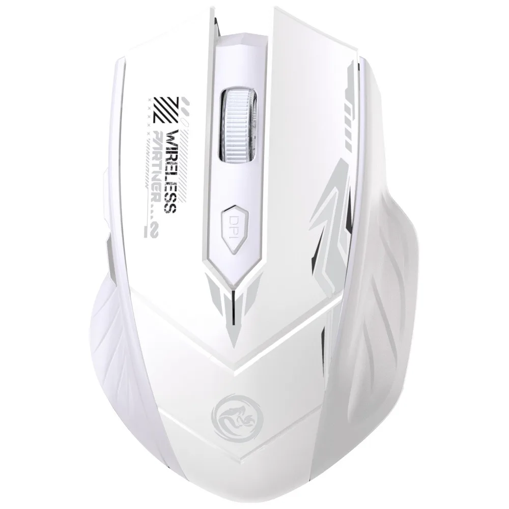 Dual-Mode Bluetooth Wireless Rechargeable Gaming and Office Mouse with Silent Click and Six Buttons