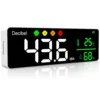 Decibel Sound Level Meter 11 inch Large LED Display Noise Temperature Humidity Meter with Alarm Icons Indicator Multi-function 1