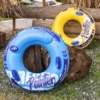 Double Balloon Inflatable Swimming Ring，Beach toys Pool Floaties for Adults,Swim Inner Tube for Pool 2