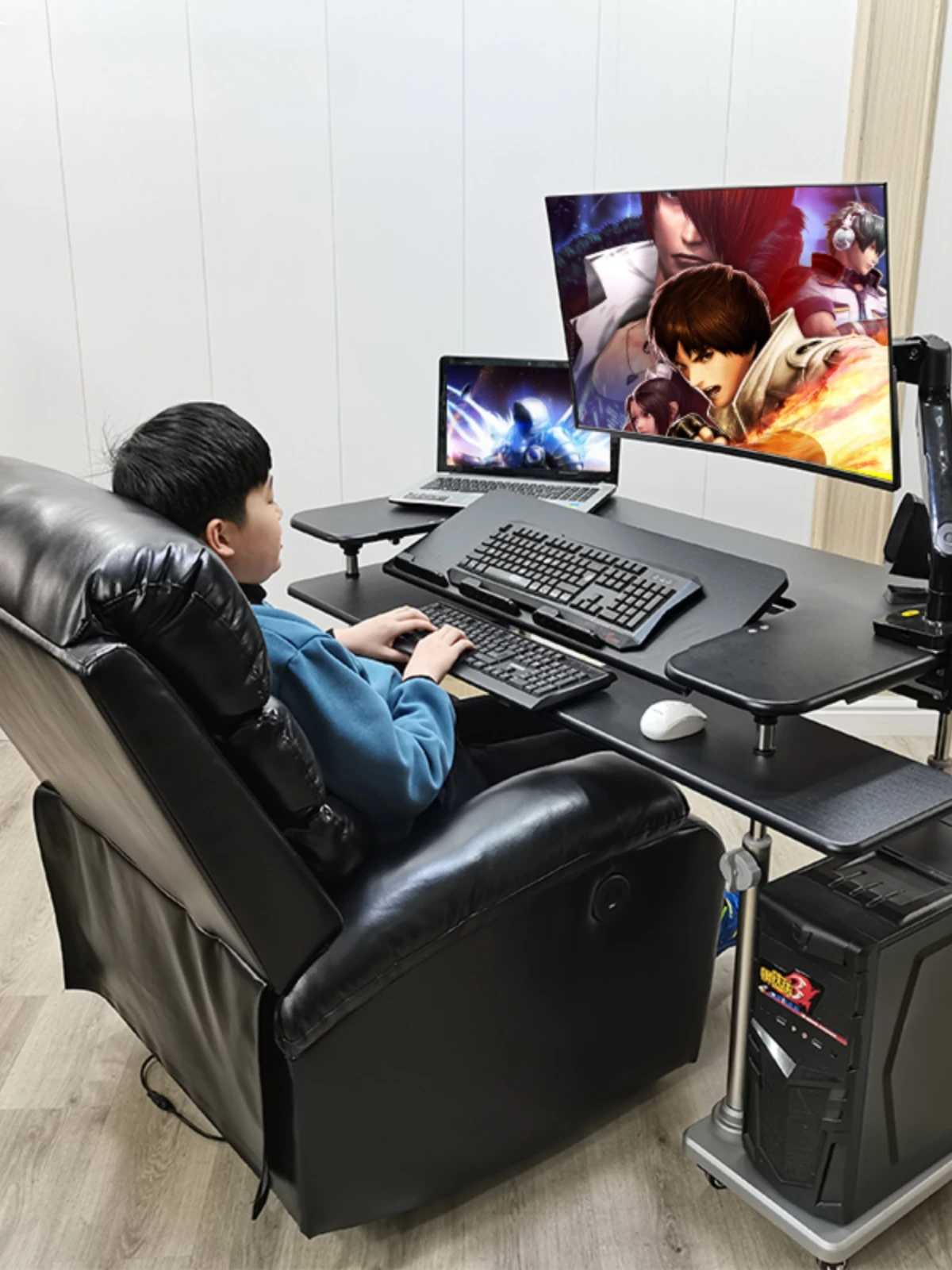 Household folding sit-stand desk lazy table gaming chair desktop computer desk
