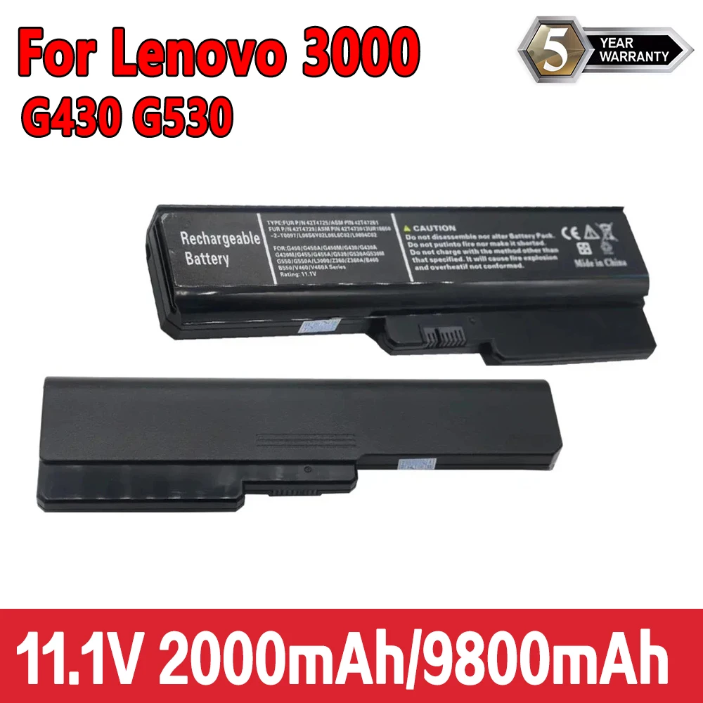 Nuova Batteria Per Laptop Per Lenovo G430 G530 N500 G550 G450 B460 B550 G455 G530 G555 Per Ideapad B460 V460 Z360 Muslimah