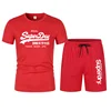 Summer Fashion Printed Men's Shorts Set, Men's Quick Drying And Breathable Outdoor Fitness And Sports Set, Short Sleeved T-Shirt 6