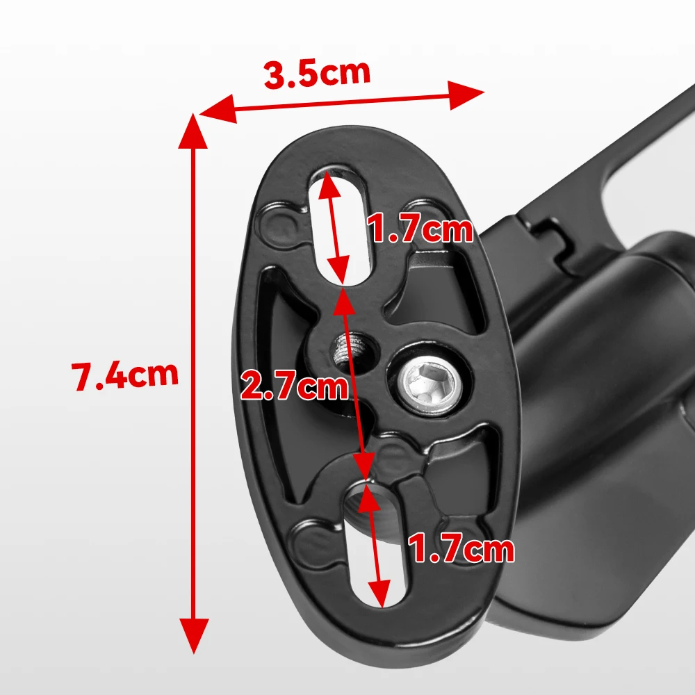 2pcs Motorcycle Rearview Mirror Adjustable Rotating Wind Wing Mirror Replacement for Ninja 250 300 H2 H4 motorcycle mirror motorcycle mirrors