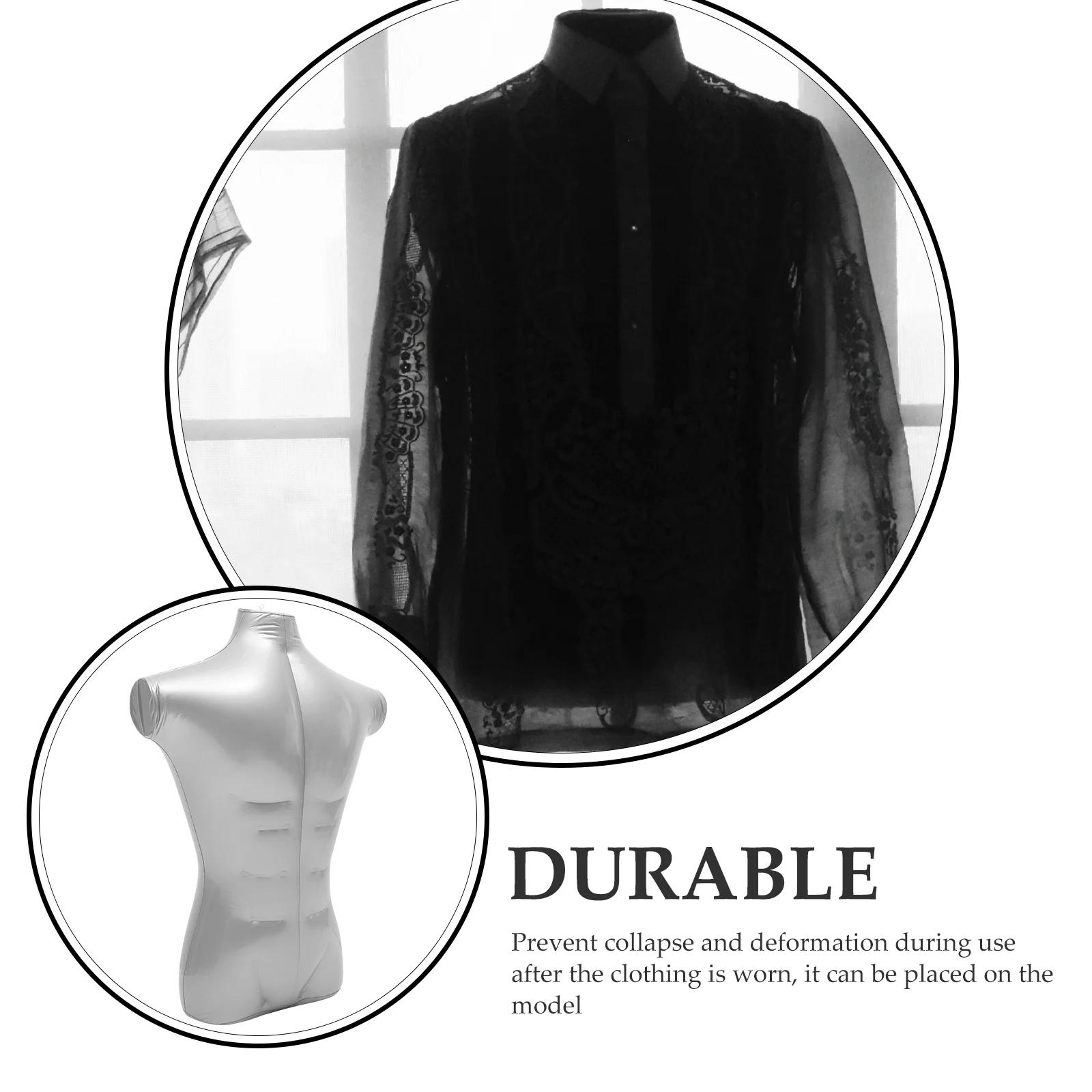 여성용 마네킹 몸통 팽창식 반신 셔츠, 더미 모델, 여성용 상체 의류 소품, 원피스 쥬얼리 디스플레이