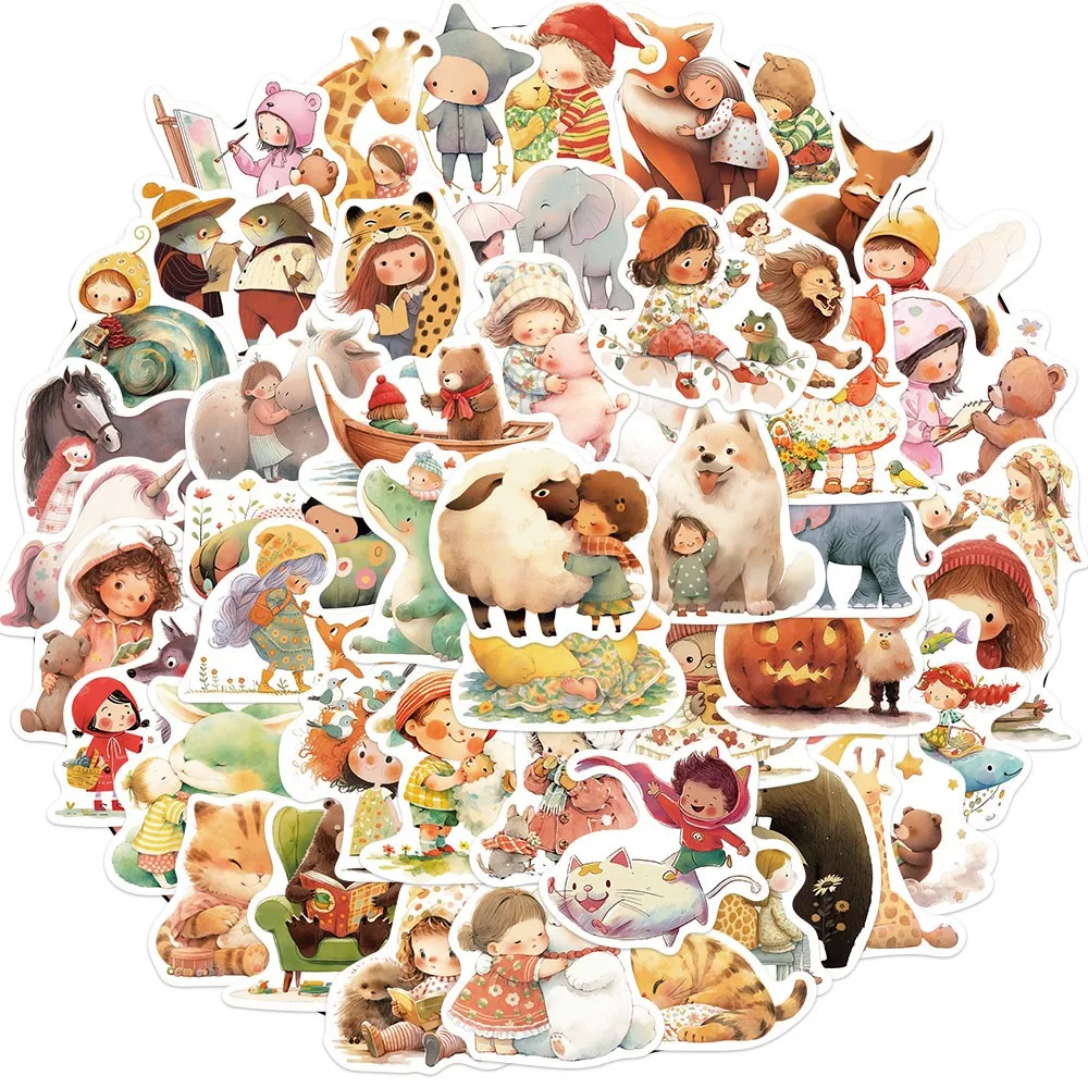 10/30/50Pcs Fairy Dream Cartoon Animal Graffiti Stickers Suitcases Laptop Phone Water Cup Skateboard Kid Toy Decorative Stickers