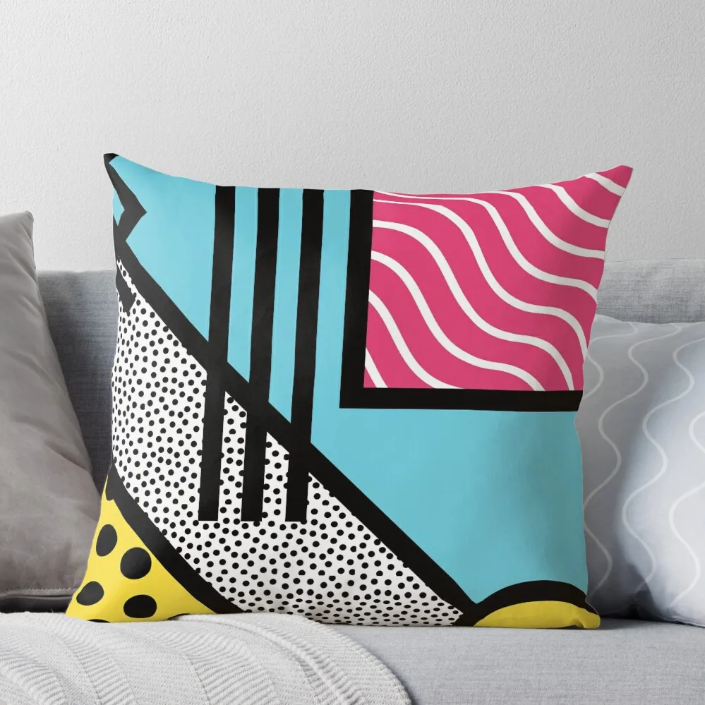 

Abstract 80s memphis pop art style graphics Throw Pillow Pillow Case Sitting Cushion bed pillows