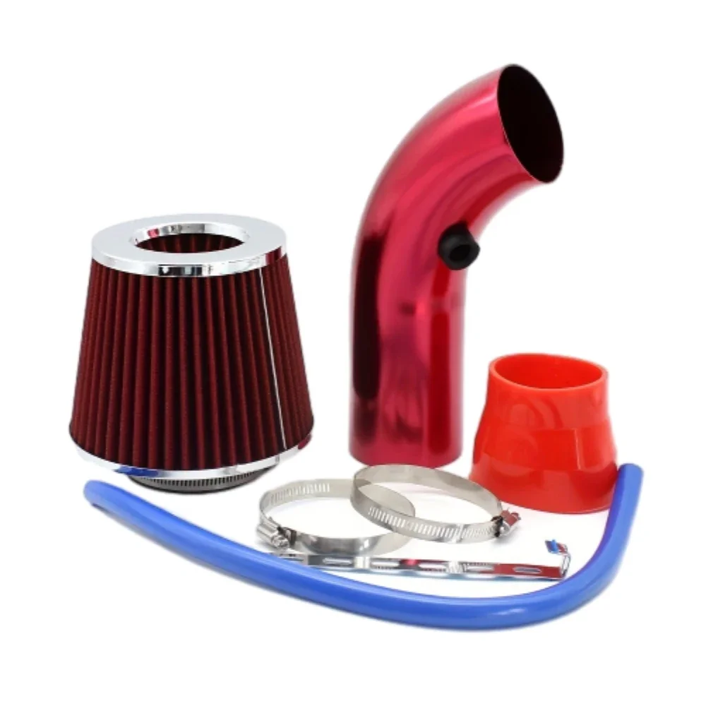 Air Filters 76mm Car Refitted Winter Mushroom Head Air Filter Intake Pipe Filter High Flow Aluminum Pipe Kit