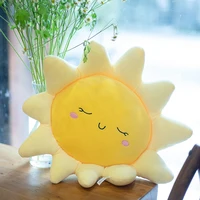 Plush Pillow Sleeping Sun Cloud Shaped Cartoon Bed Decor Nursing Yellow Pink Blue 6 Sizes 2