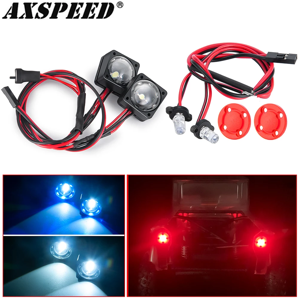 AXSPEED RC Auto LED Licht Scheinwerfer Rücklicht für Vanquish Produkte VS4-10 Phoenix VPS09007 1/10 RC Crawler Auto Upgrade Teile