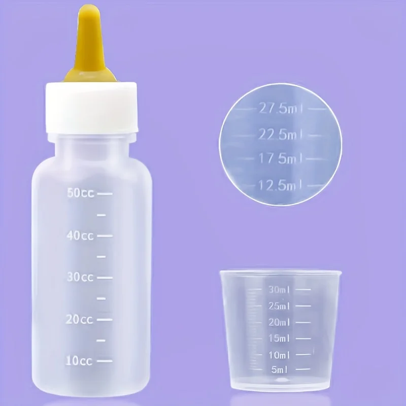 Pet Feeding Device Set Cat Dog Care Bottle Syringe Suit Newborn Kitten Feed Device with Feeding Bottle Puppy Medication Device 5