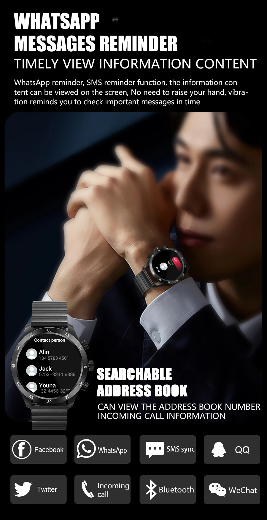 2022 Smart Watch Men Bluetooth Call Custom Dial Full Touch Screen Waterproof Smartwatch Sport Fitness Tracker Watch For Men