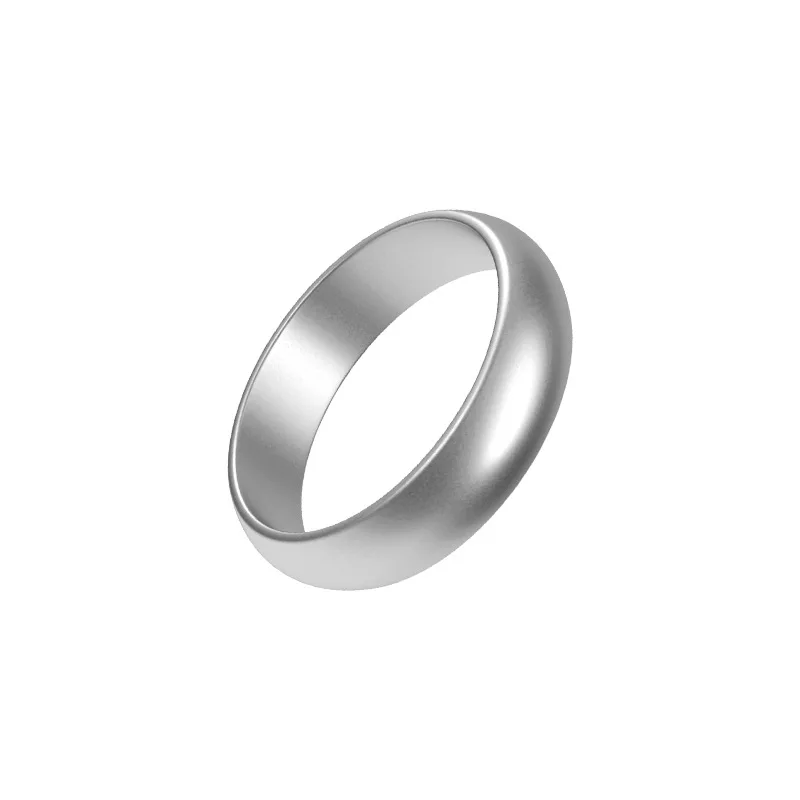 Titanium Alloy EDC Allergy-Resistant Men's Ring Necklace - Simple & Elegant Proposal Gift