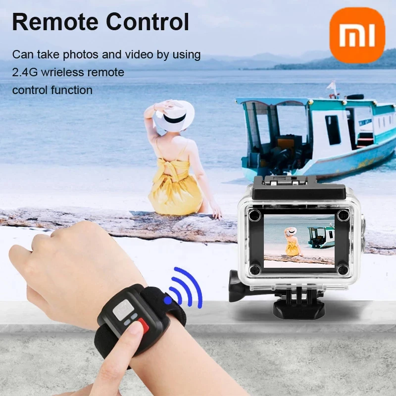 Xiaomi Action Camera Ultra HD 4K/30fps WiFi 2.0" 170D Underwater Waterproof Helmet Video Recording Cameras Sports Bicycle Vlog 4