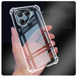 Ultra Protective Soft Phone Case with Camera Bumper for TECNO POVA 7 NEO 4G (Clear)