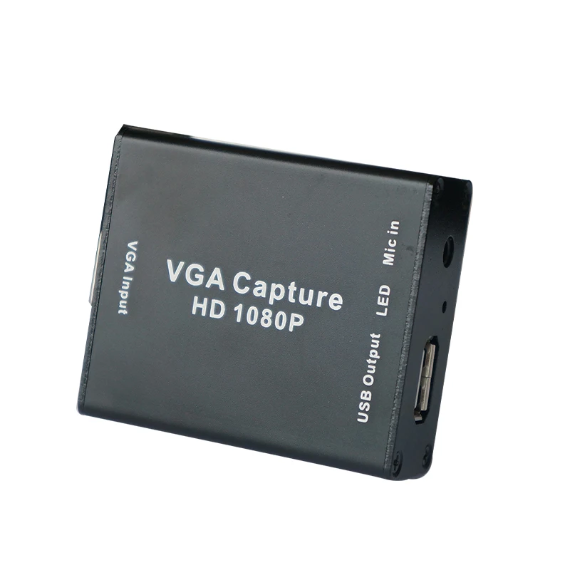 

VGA Capture Card Signal to USB External Audio and Video Computer Monitoring 1080P Data Recording Notebook Drive-free