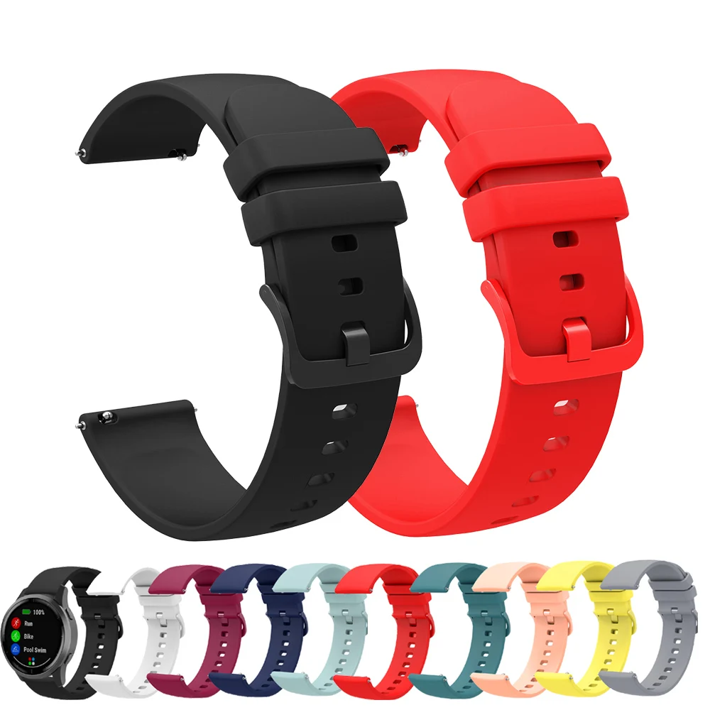 Versatile Silicone Smartwatch Strap - 22mm Bracelet