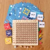 99 Multiplication Table Math Toy Montessori Educational Wooden Board Children Baby Toys Arithmetic Teaching Aids for Kids Gifts 2