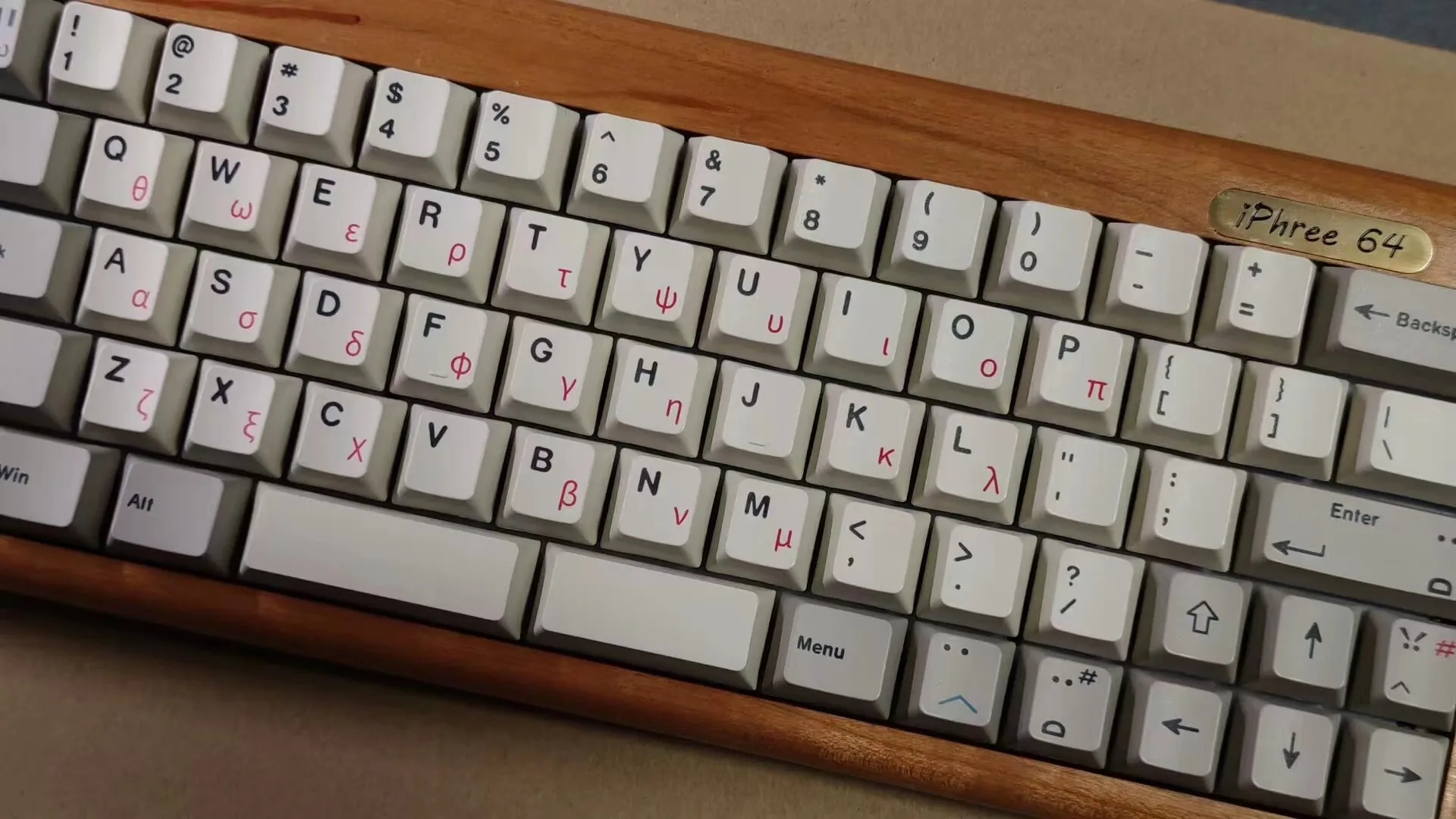 RetroMechanicalKeyboardCherryProfilePBTDybSubKeyCapsAngry