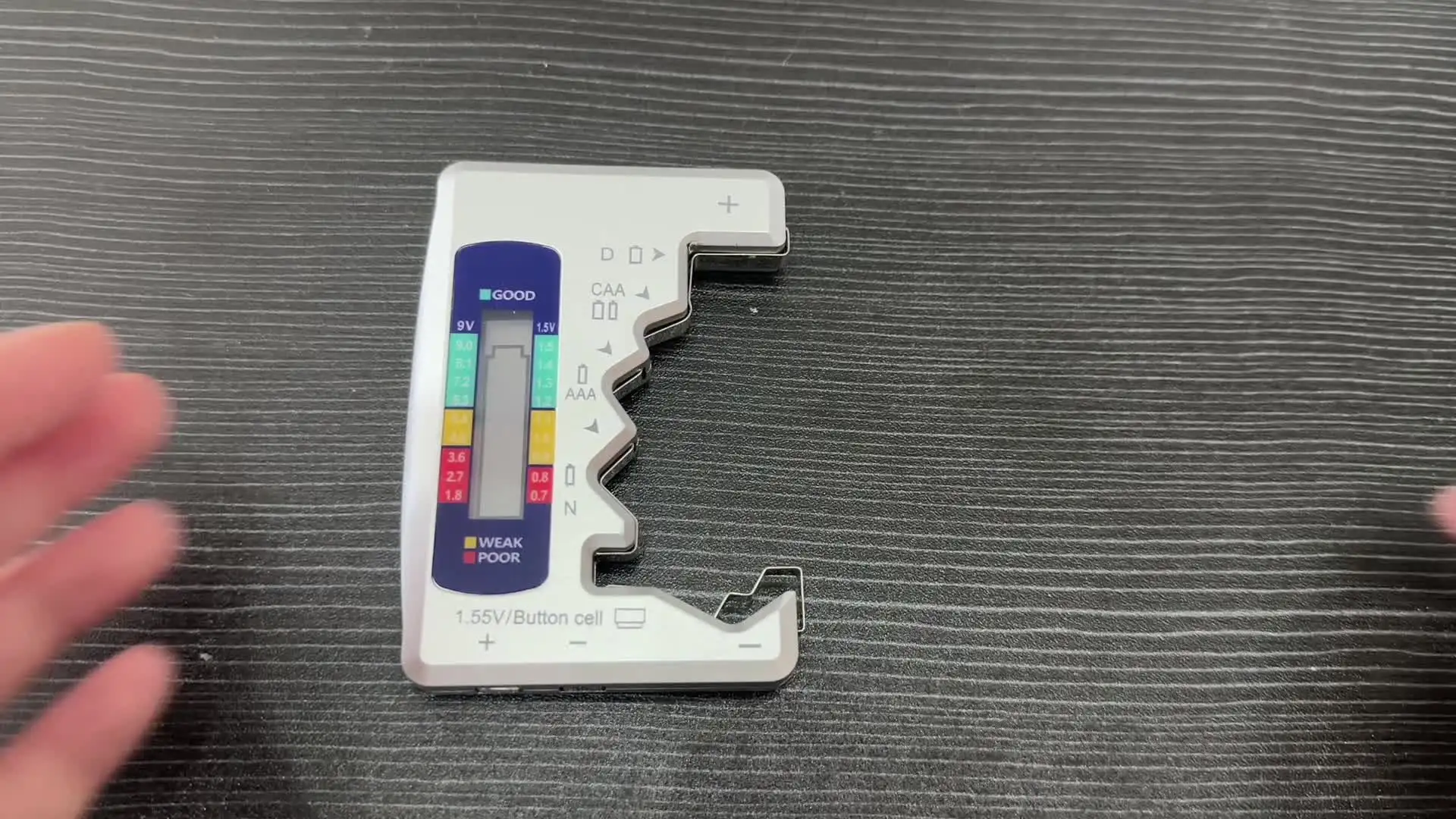 Batterie Aa Tester Batteria Digitale - Controlla Stato A, AA, C, D, 9V E A Bottone Strumento Test Tension - Foto 13