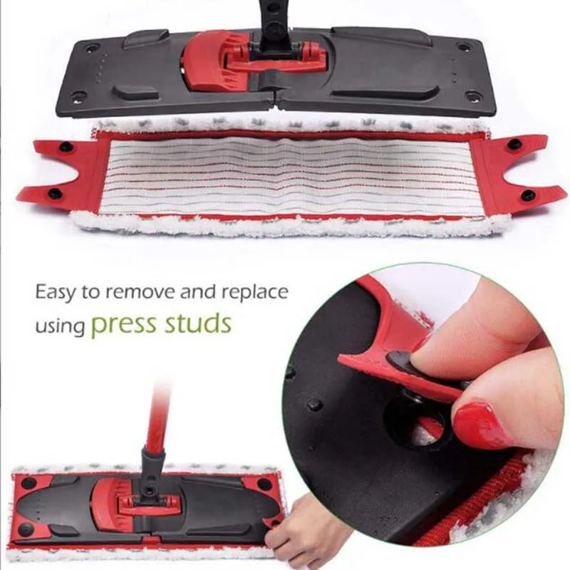 

2 in1 Quick Drying Microfibre Floor Mop Pads Replacement for Vileda UltraMax/UltraMaT Flat Mop Cloth Reusable Cleaning Tools