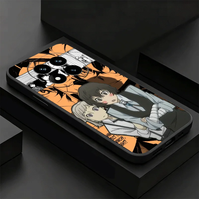 Bungo Stray Dogs Stylish Manga Phone Case - Black & White Couple Design