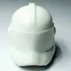 100 pcs pure white helmet head Building Block  Mini Action Figure Toys Solid Plain Helmet Accessories 3