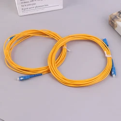 3-meter RoHs SC-SC Compliant Simplex Fiber Optic Cable Single Mode FTTH Pigtail Jumper High Temperature Stability Ce, Rohs, Fcc