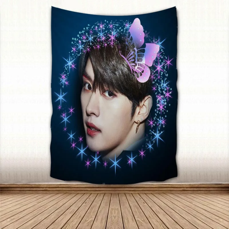 

Lee Minho/со чанбин/сейнмин гобелен домашние декоративные гобелены пляжное полотенце Коврик для йоги одеяло скатерть настенный гобелен 9,5