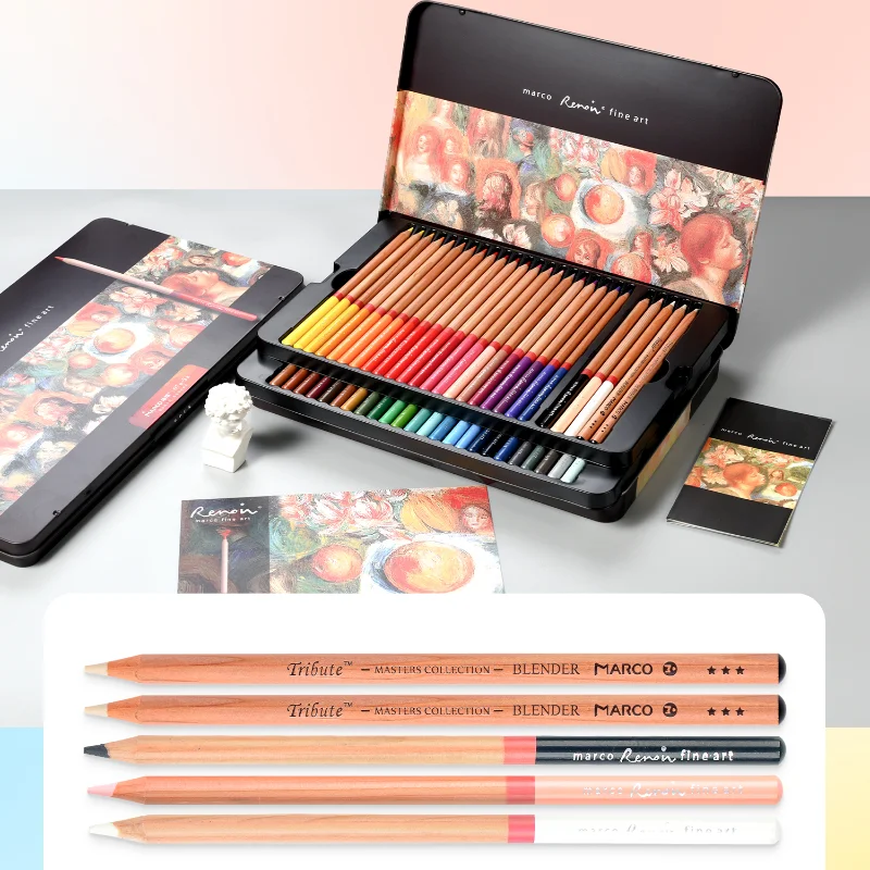 マルコ・レノワール-油色鉛筆、120色鉛筆、デッサン、スケッチ、学用品