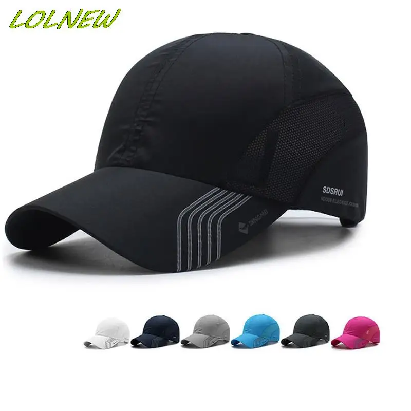 Summer Sports Breathable Ultra-Thin Quick Drying Solid Color Women Men's Baseball Cap Mountaineering Cycling Fishing Sun Hat baseball cap baseball caps baseball hats