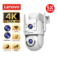 Lenovo caméra de sécurité extérieure 4K HD caméra IP avec double objectif PTZ couleur Vision nocturne CCTV Protection de Surveillance vidéo 1