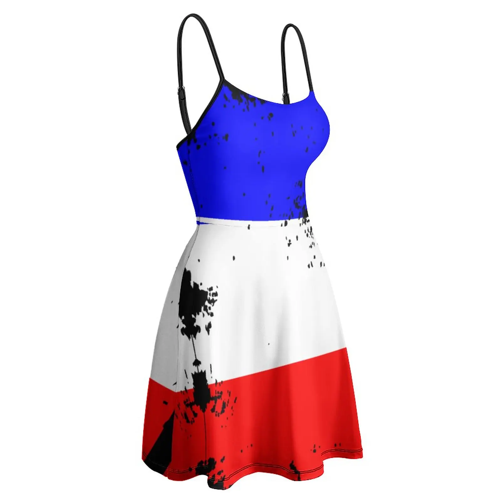 

Exotic France Flag Vintage - Distressed Flag of France Essential Women's Sling Dress Humor Graphic Parties Woman's Clothing Dre