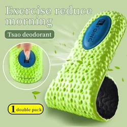 Enhanced Comfort Sports Insole - Green PU Memory Foam with Breathable Arch Support for Orthopedic Foot Care (Green)