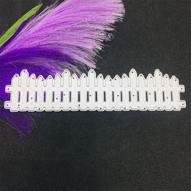 Wooden Fence Frame Metal stencil mold Cutting Dies decoration scrapbook die cuts Album Paper Craft Embossing DIY Card Crafts