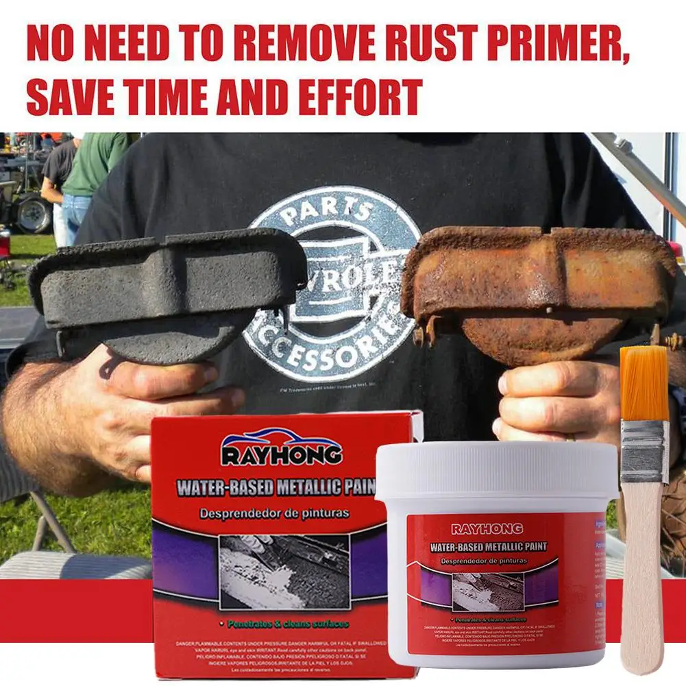 

100ml Water-Based Rust Remover Gel With Brush Universal Metal Rust Converter For Car Chassis Derusting Paint G8B0