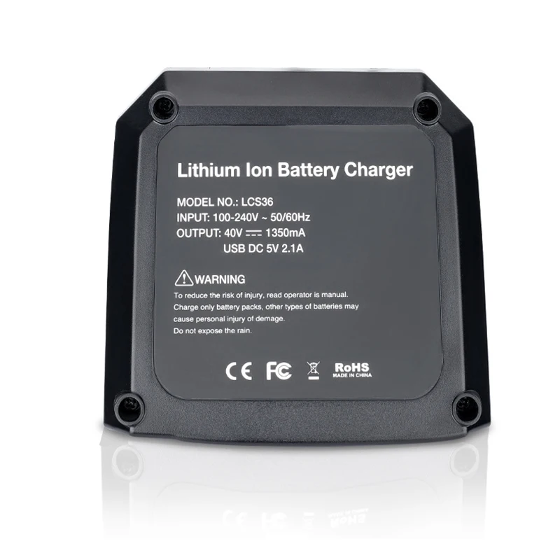 36v 40v Max Battery Charger With 2usb Replacement For Black +