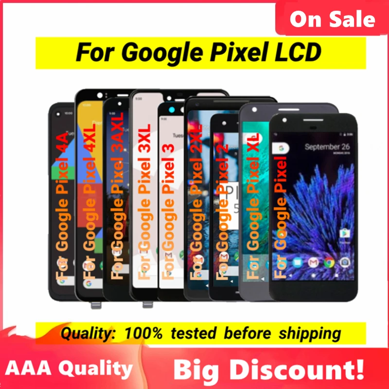 Original Amoled LCD For Google Pixel XL 2XL 3XL 3A 3AXL 4XL 4A 5 Screen Display Touch Digitizer Assembly Replacement | Мобильные