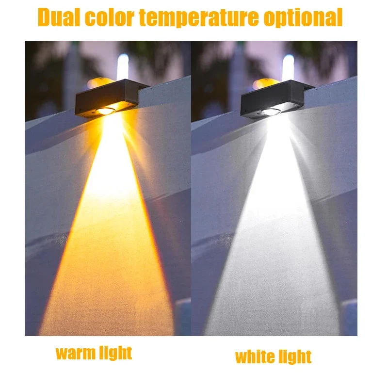 LED Wall Light Solar Wall Washing Lamp Waterproof Outdoor Courtyard Lamp Decorative Balcony Garden New Year's Decorations