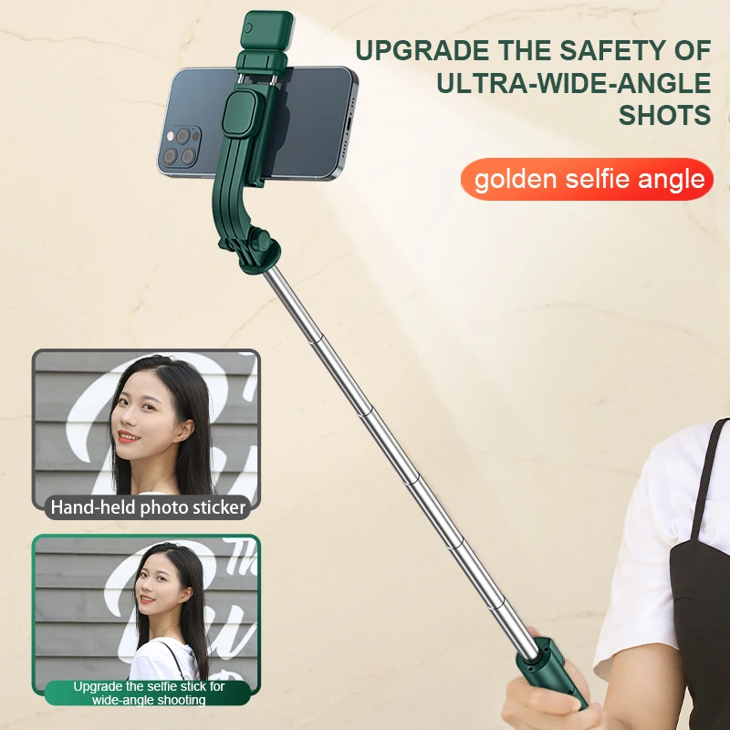 Selfie Stick Wireless Mini Tripod BT Extendable Monopod Remote shutter For IOS Android phone live vlog video travel