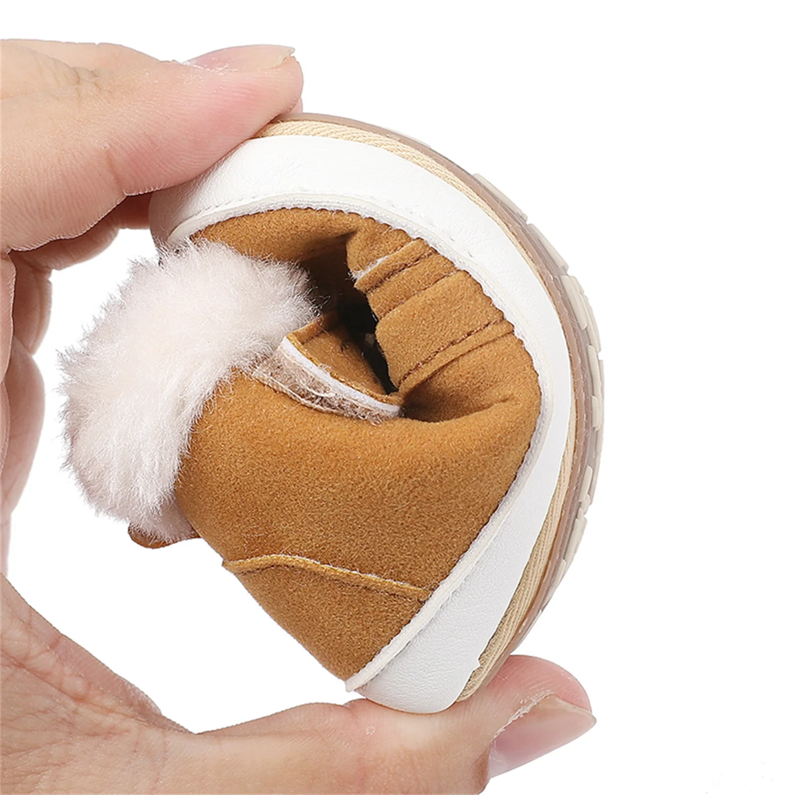 Infant Baby Girls Boys Winter Snow Boots Hook & Loop 0-18M