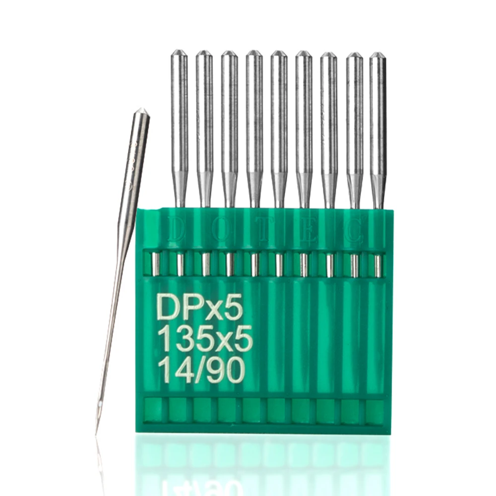 DOTEC 100PCS Sewing Needles DPx5  Twin Needle Lock Stitcher Sewing Machine  Bartack Machine Synchronous Sewing Machine Needle 6