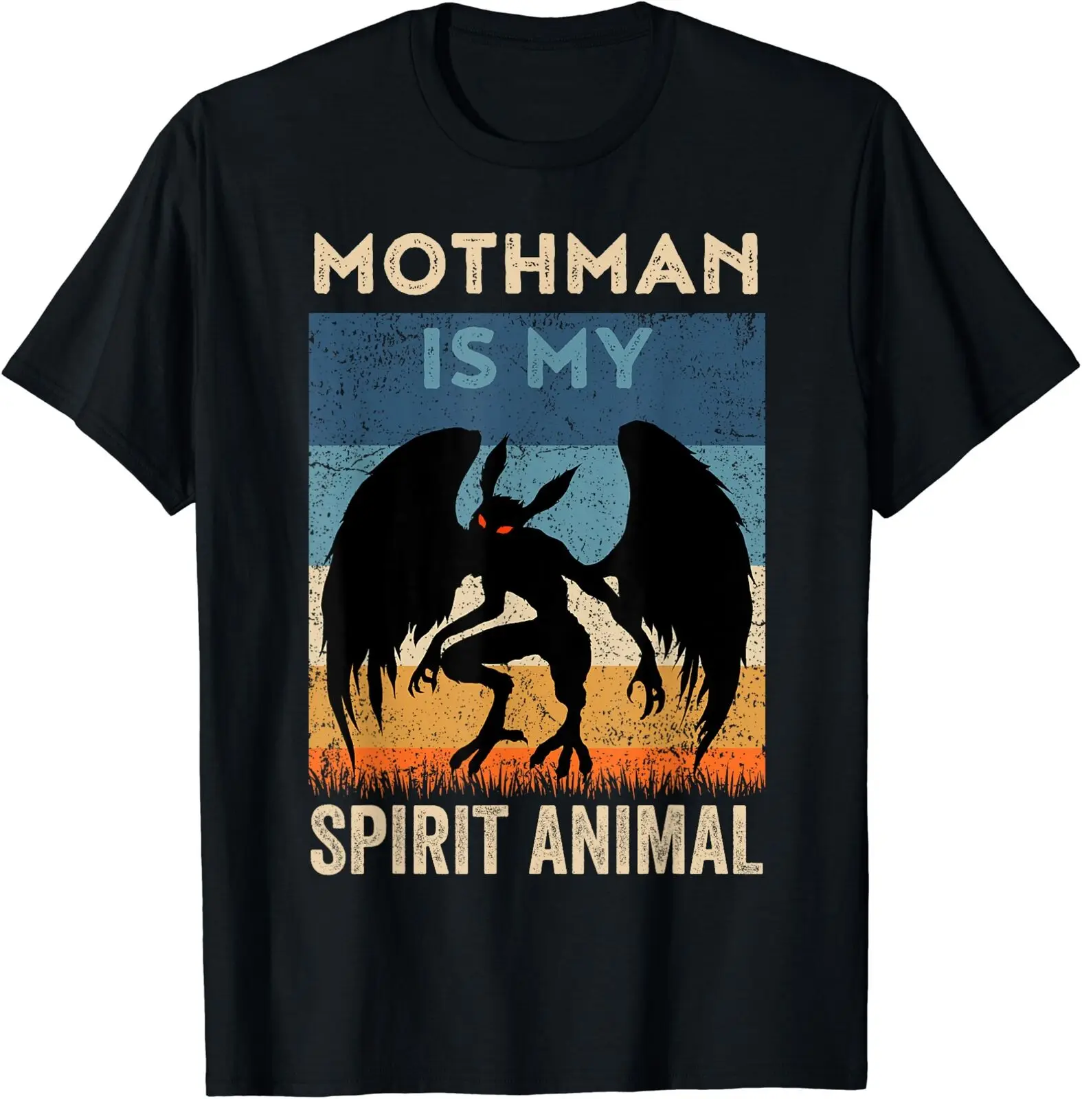 New Limited Mothman Shirt Cryptid Animals Moth Man T-Shirt Taglia S-5Xl