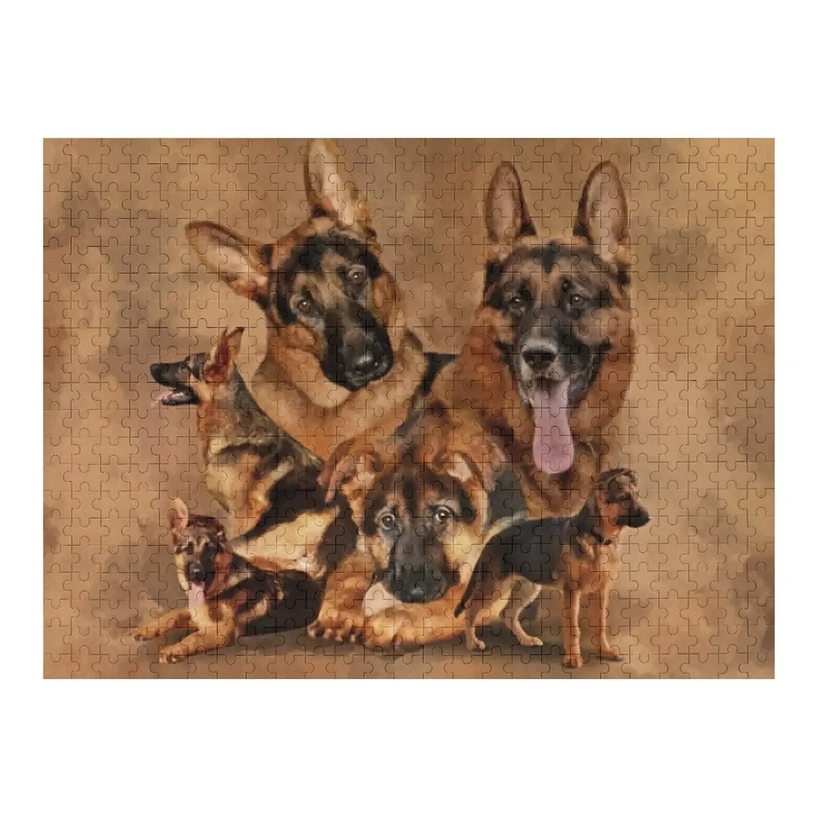 German Shepherd Dog - puppy, young, adult Jigsaw Puzzle Photo Custom Personalised Personalized Kids Gifts Puzzle the shepherd boy