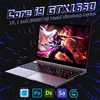 16.1 Inch Gaming Laptop Intel Core i9-10885H GTX 1650 4G Ultrabook Computer Windows11 2*DDR4 2*M.2 NVMe SSD Fingerprint Unlock 3