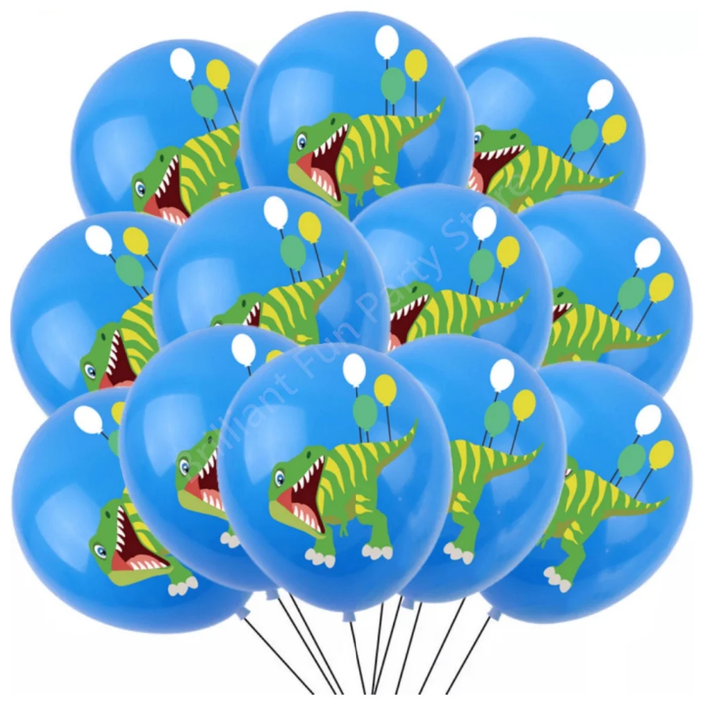19pcs Dinosaur Foil Balloons Air Baloons Children Birthday T-REX RAPTOR