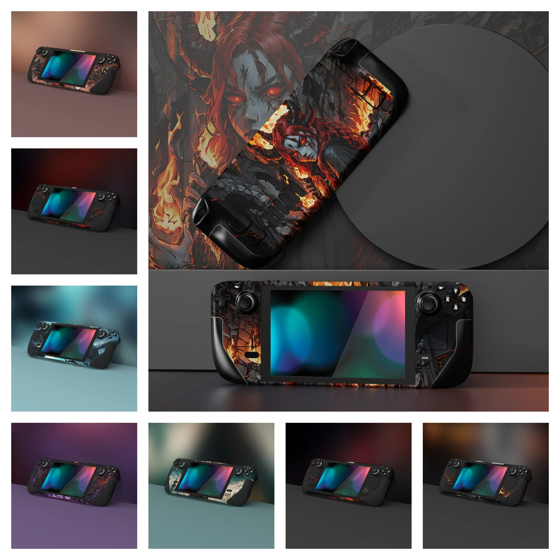 Playvital Decalcomania Protettiva Per La Pelle Con Set Completo Per Lcd Steam Deck, Cover Per Adesivi In Vinile Per Steam Deck Oled