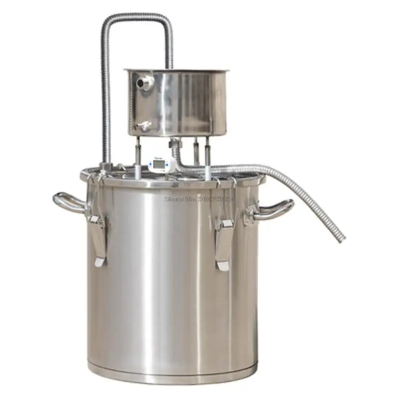 

Household DIY Distilled Wine Stainless Steel Copper Alcohol Whiskey Water Wine Essential Oil Brewing Kit 12L/20L/50L