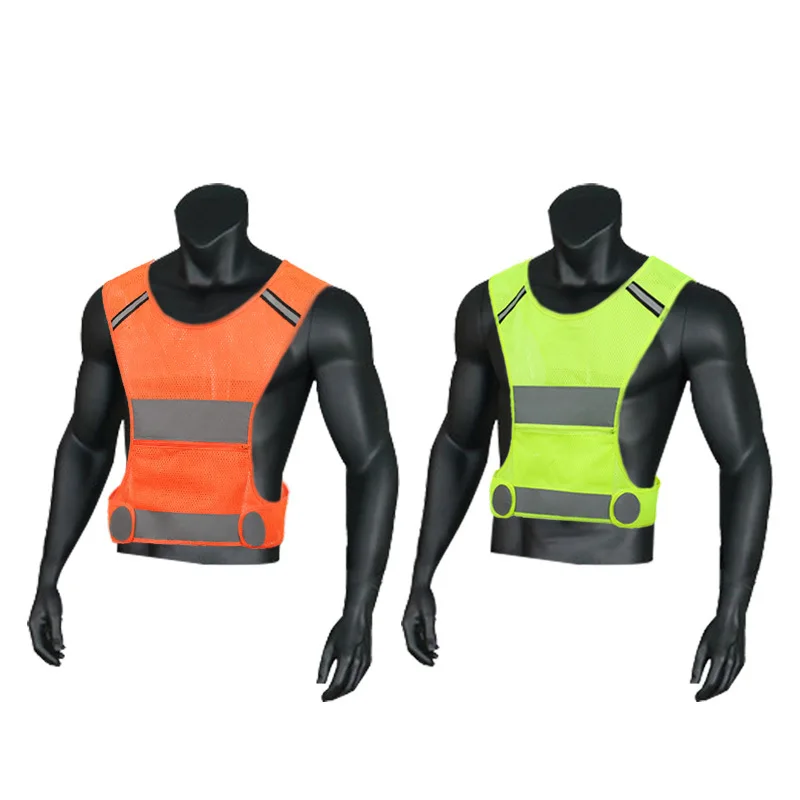 Reflective Safety Vest Adjustable Strap Breathable Lightweight 360&deg; High Visibility Jogging Cycling Walking Night Running