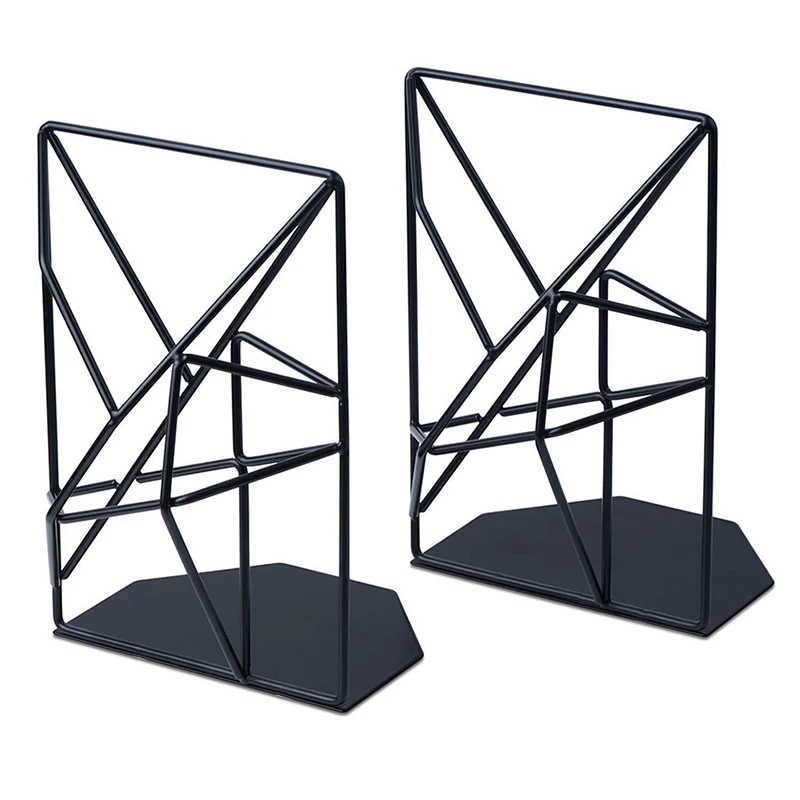 1 Pair Book Stand Holder Metal Book Support Bookends Book Shelf Desk Organizer Book Holder School Office Supplies boekensteun 1pair book stand holder cactus shape iron book support bookends book shelf desk organizer book holder school office supplies